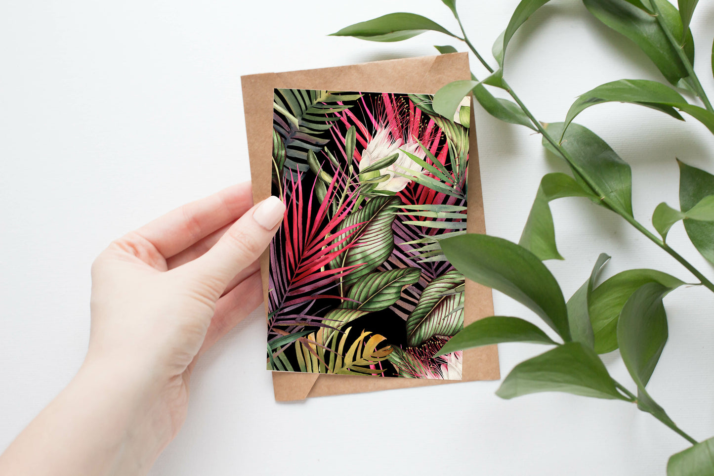 Watercolour Tropical 001 - Postcard Size